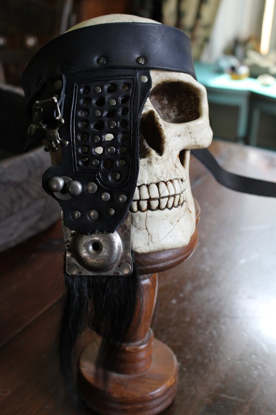 Wasteland, Mad Max, Post Apocalyptic, Steampunk, Cyber, Tribal, Burning Man, Eye Piece. #3 by Leatherheads steampunk buy now online
