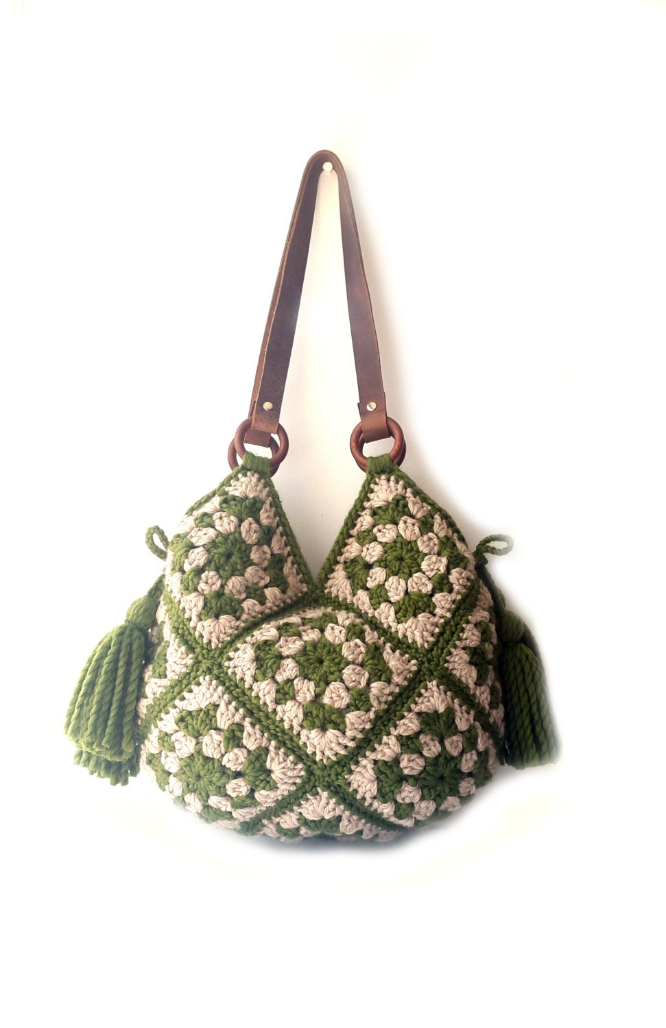 forest green shoulder bag