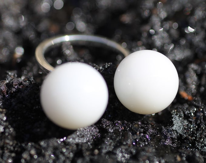 Agate ring - White agate ring - White stone - Natural sone ring - Gold agate ring - Open ring - Bridesmaid ring