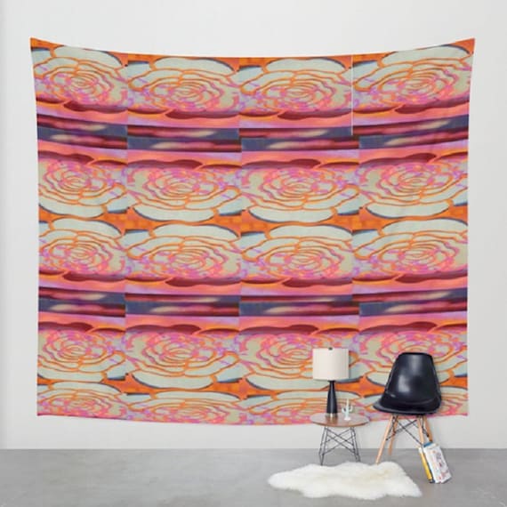 Boho Wall Tapestry Colorful Pattern Wall by MirabellaMarket