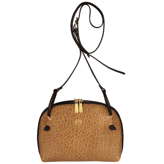 Leather Crossbody Bag Camel Leather Shoulder Bag Women's