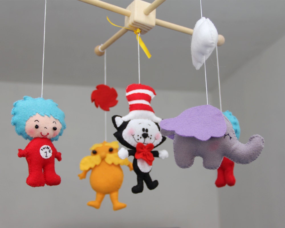 Baby Crib Mobile Baby Mobile Dr. Seuss Mobile by