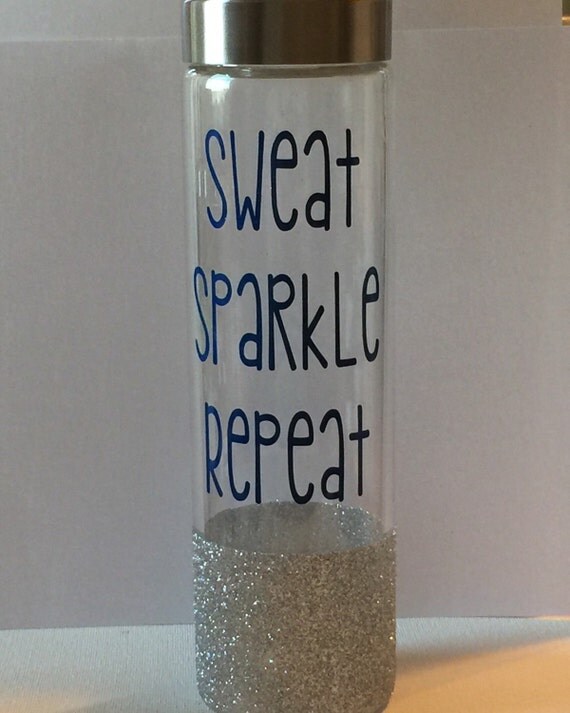 glass water bottle screw top