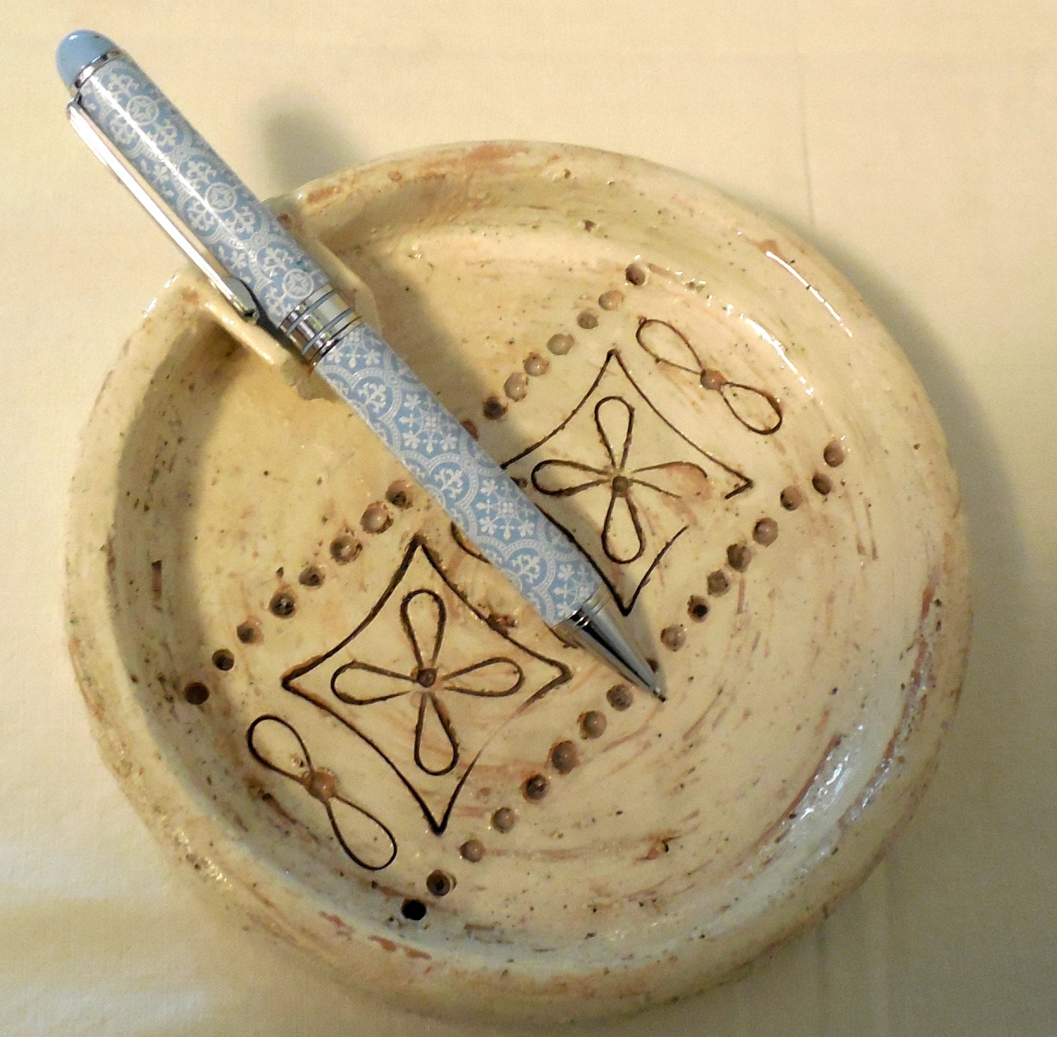 Raymor Ashtray 5 1/2 Ceramic Pottery Ashtray Made in