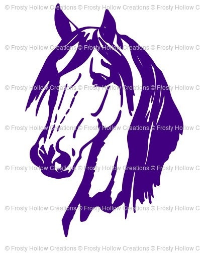 Download Morgan horse head cutting file SVG instant download PERSONAL