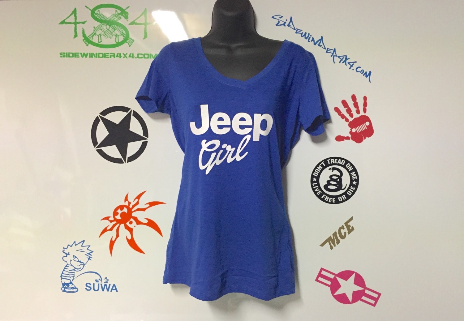 Jeep Girl Womens V neck TShirt