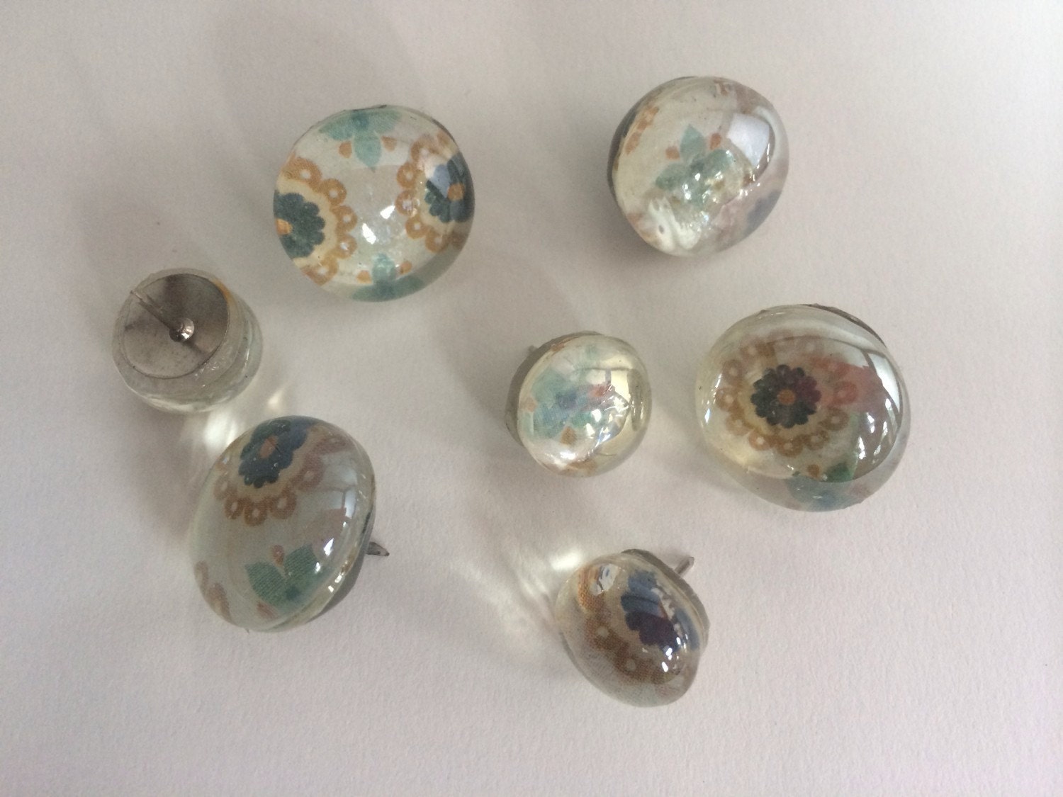 Decorative Tacks Flower Power Collection Set of 7 by KernelPanicDC