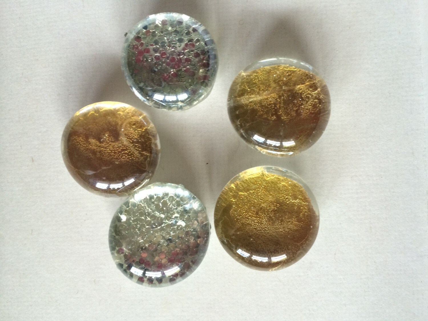 Decorative Set of 5 Silver and Gold by KernelPanicDC