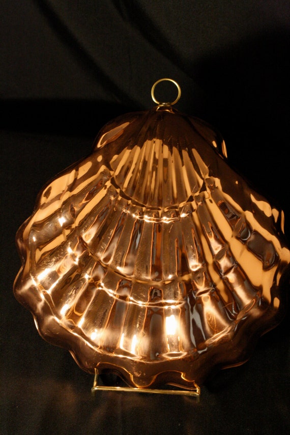SALE Vintage Clam Shell Copper Mold Made by KyriesTreasureChest
