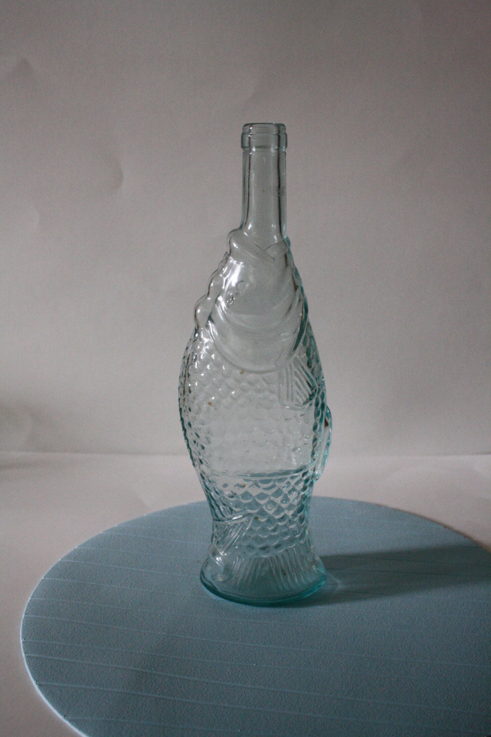Download Vintage Bottle Fish Shaped bottle decorative bottle blue Yellowimages Mockups