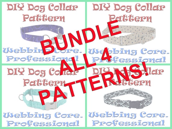 BUNDLE 4 PATTERNS Make Your Own Dog Collar by RokaPetWear