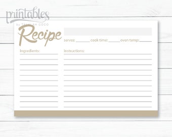 4x6 recipe card templates download free