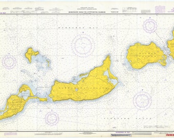 Cuttyhunk to Robinson's Hole Map 1973