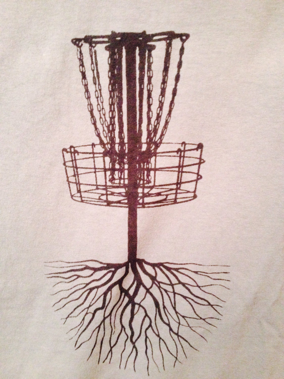 Rooted Disc Golf Basket by PetroglyphINK on Etsy