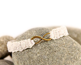 friendship bracelet - infinity bracelet - best friend - crocheted - crochet bracelet - crochet jewellery