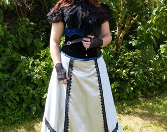 Skirt Victorian Steampunk, bustle skirt, customizable