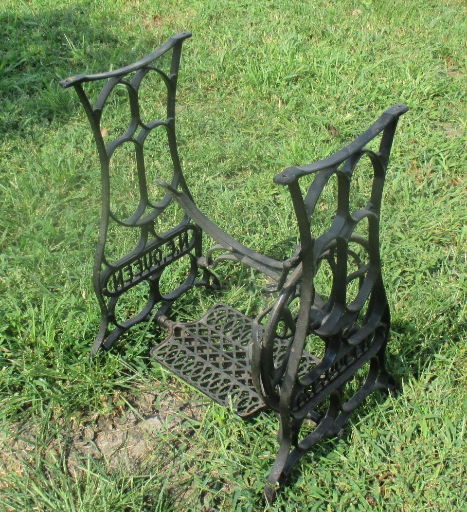 Treadle Sewing Machine Cast Iron Base Industrial by TheOldGrainery