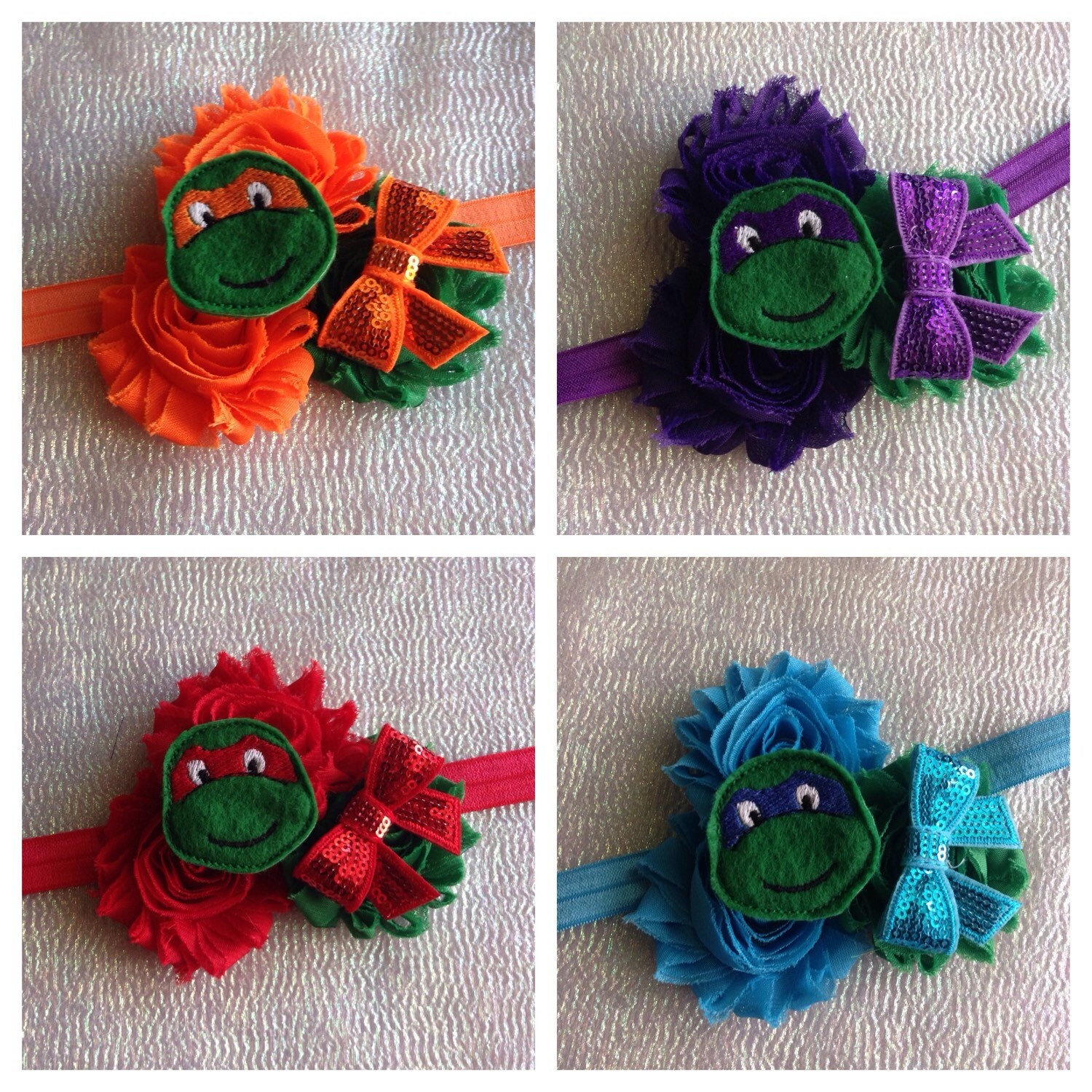 TMNT Inspired Headbands/Ninja Turtles by LillieAnnsBoutique