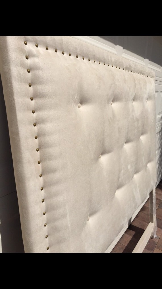 Suede Queen Headboard Custom