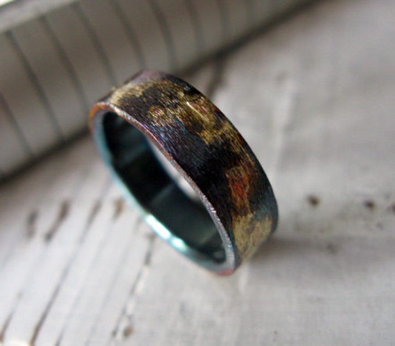 Mens Wedding Band Mens Comfort Fit Wedding Ring by RUSTICforMEN
