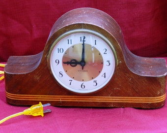 Vintage Art Deco Design Seth Thomas Clock Model E507-000 00545