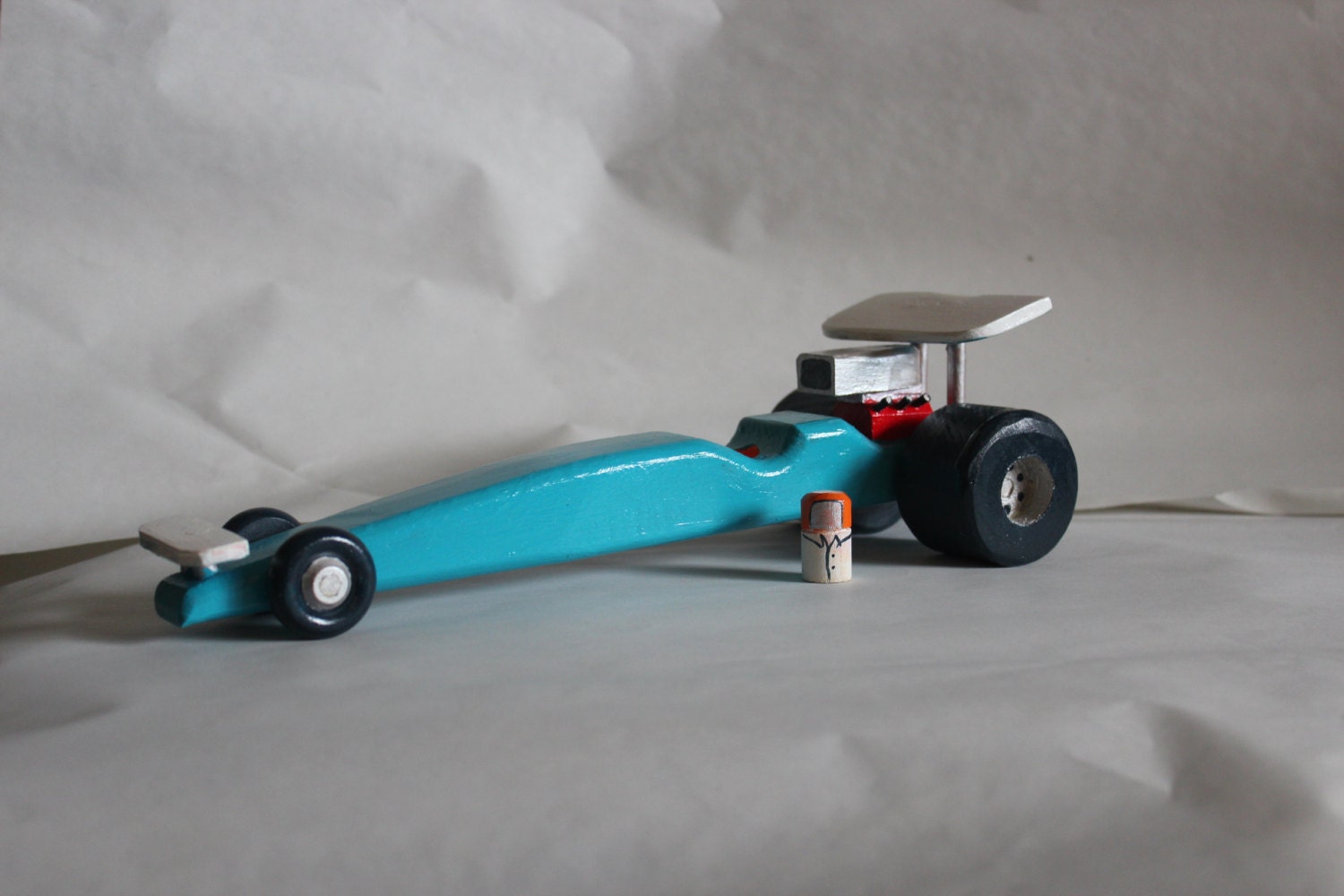 wooden drag cars