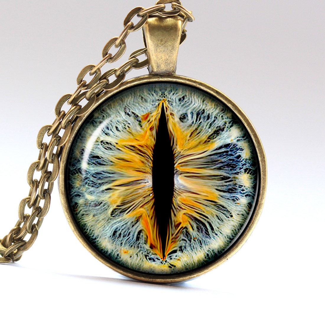 Ogre Eye jewelry Cat eye Necklace Beast eye Pendant by AimPendants