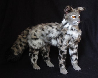 Wild Cat OOAK Poseable Art Doll