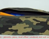 Pencil Case / Tool Pouch / Zipper Bag - Camo print