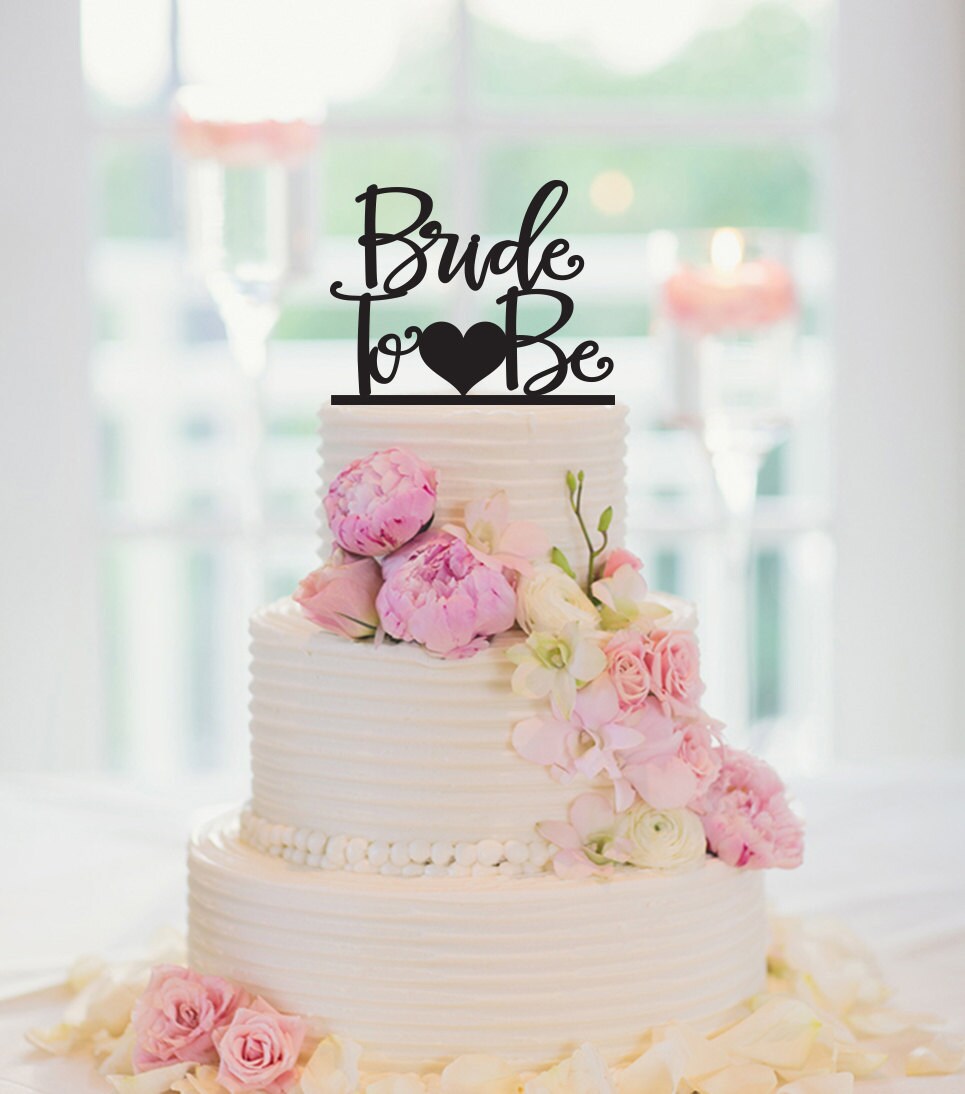 BRIDE TO BE Cake Topper Bridal Shower Cake Topper
