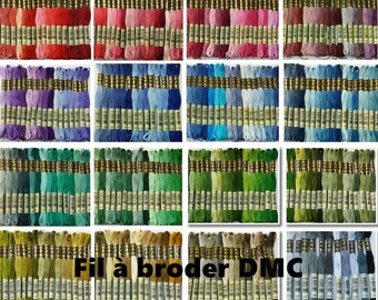 25+, Embroidery, thread, DMC, Mouliné 25, art 117 No. 25, 8 meters each skein, cotton.
