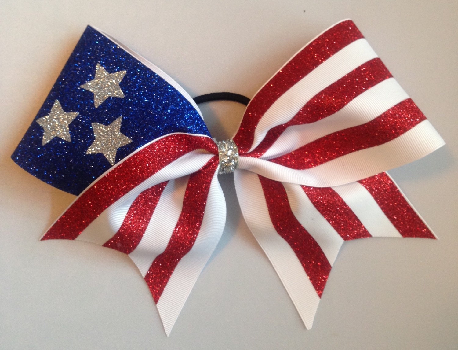 American flag bow by JBows2 on Etsy