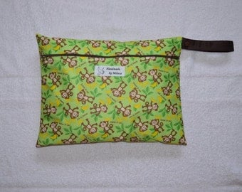Monkeys Wet bags- Washable & Reusable