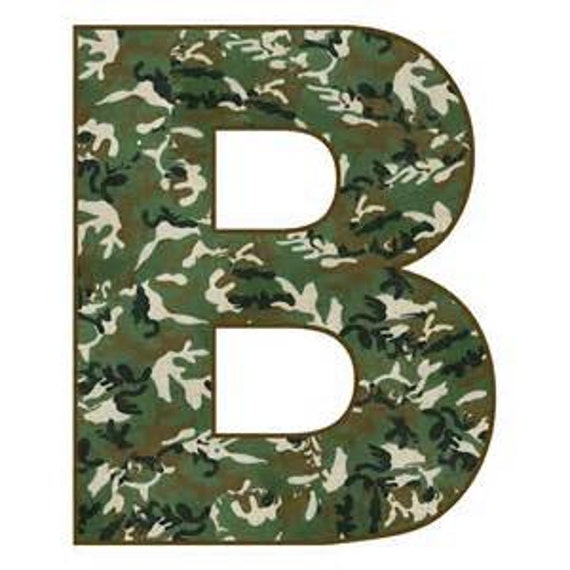 Brown camo lettering vinyl choose wording by Bigteesprinting