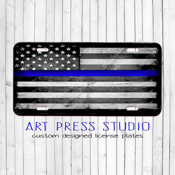 Baseball Home Plate Doormat Thin Blue Line American Flag