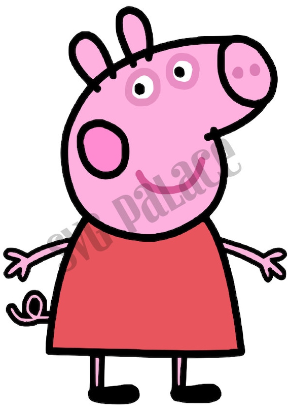 Peppa Pig Character SVG Cut File. Cricut Explore. by SVGPalace