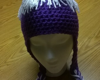 Monsters inc. inspired BOO crocheted monster hat, kids hat, adult hat character hat Halloween costume Halloween hat..