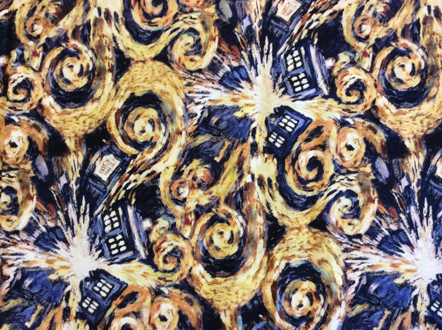 Dr Who Exploding Tardis Fabric – BZLU