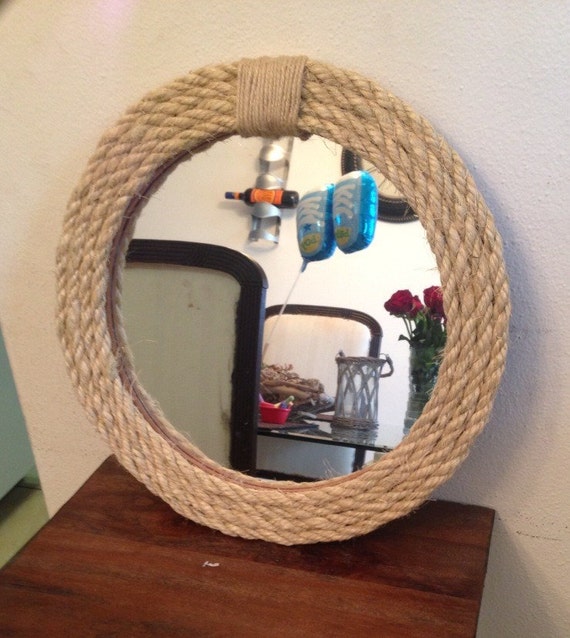 Nautical Rope Mirrorrope mirror nautical by EastCoastDesignsByMH