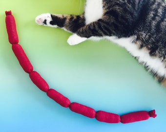 GIANT Catnip Sausage Rope Cat Toy