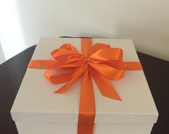 White Deluxe Gift Boxes With Lids 10 x 10 x 6 ( Lot Of 4 Boxes )