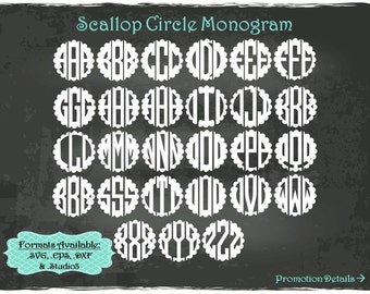 Download Oval Circle Monogram in .SVG .EPS .DXF & .Studio3 formats