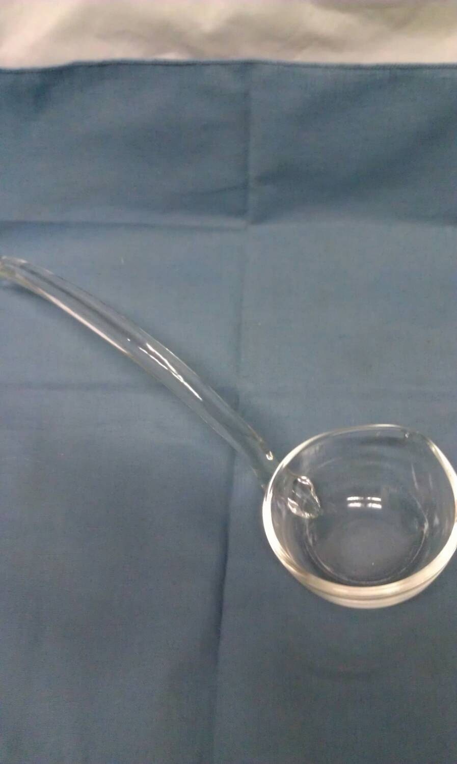 Vintage Glass Punch Bowl Ladle Haute Juice