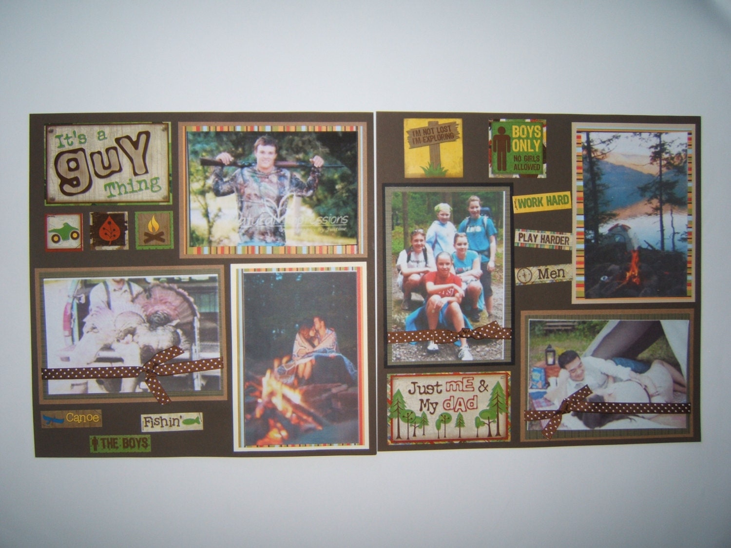 Men Scrapbook Pages Boy scrapbook pages by MadeForYouScrapbooks