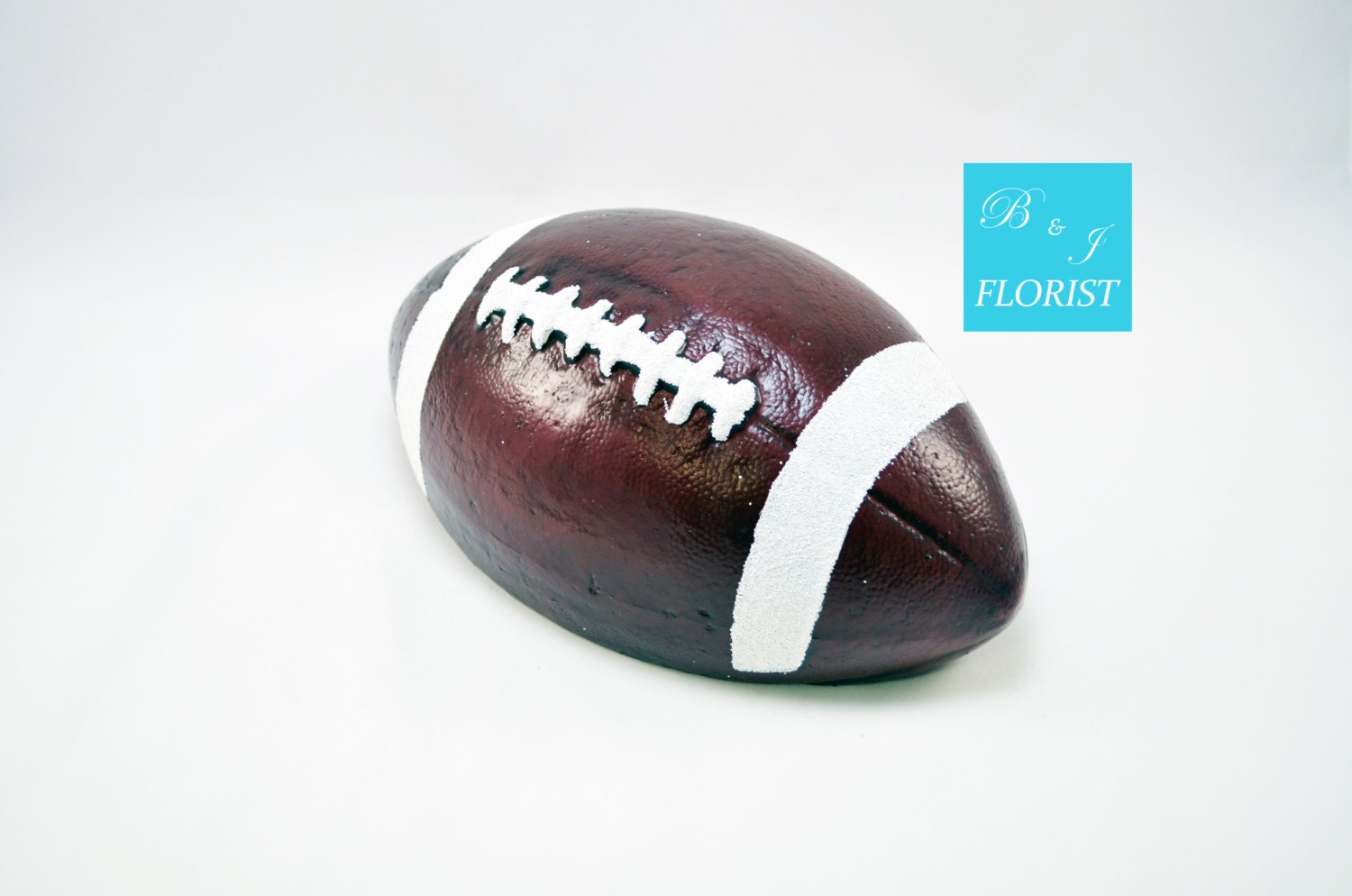 11 Glitter Styrofoam Football with Flat Back Wreath
