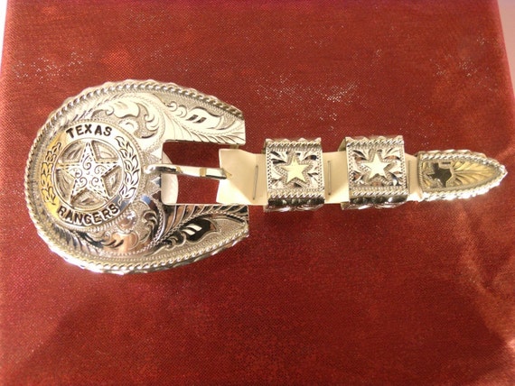 The Texas Ranger 4 Piece Buckle Set In 4 Sizes By Philliphallworks