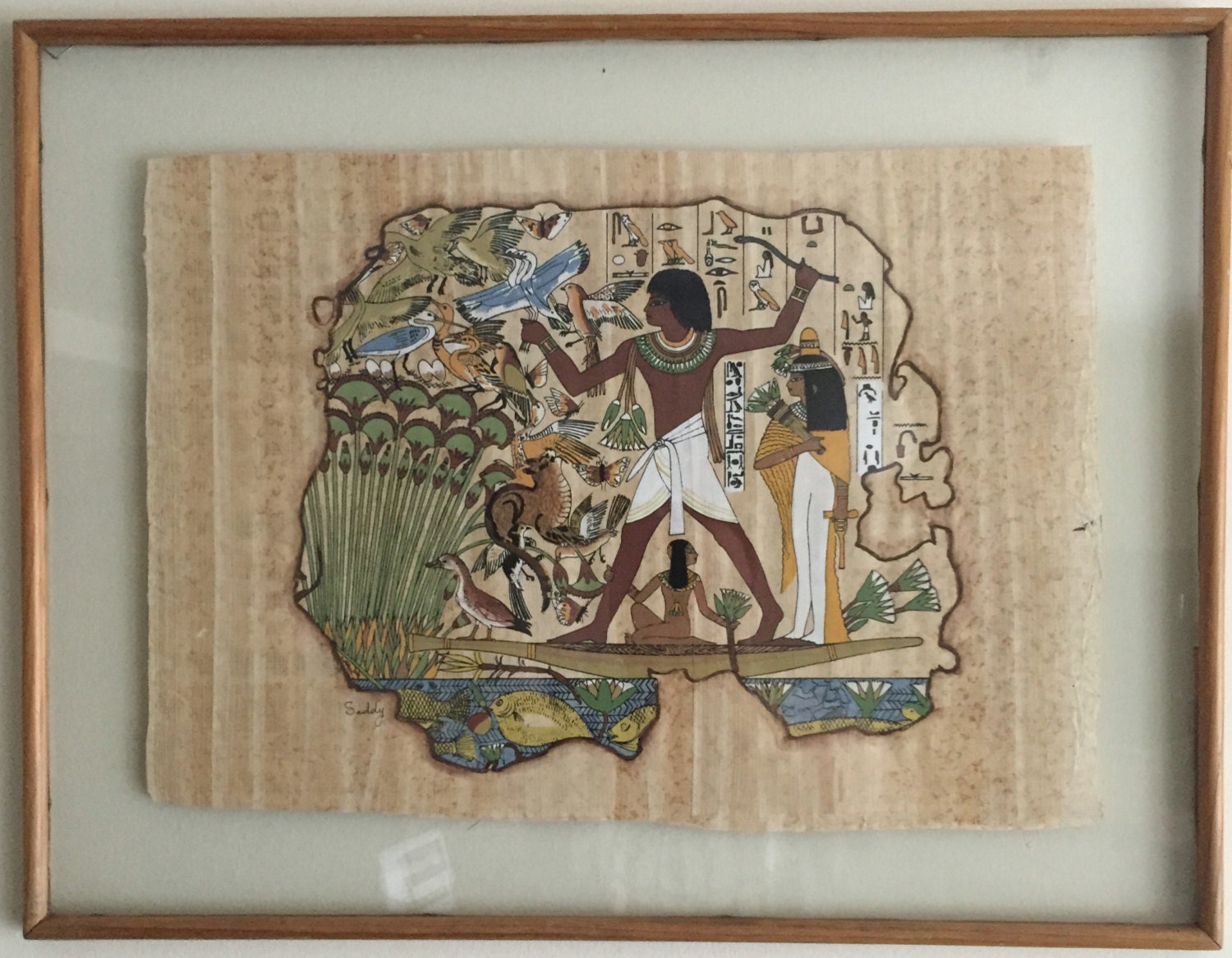 Papyrus painting from Dr. Ragab's Papyrus Museum in Cairo