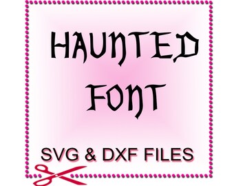 Halloween SVG Fonts for SVG Files for Cutting Cricut Monogram - SVG Files for Silhouette - Instant Download