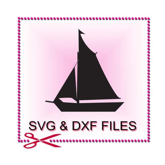 Download Boat SVG Files for Cutting Cricut Sailboat DXF Designs SVG