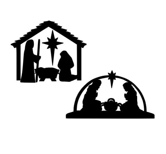 Download Christmas Nativity Scene SVG Studio 3 DXF EPS and pdf